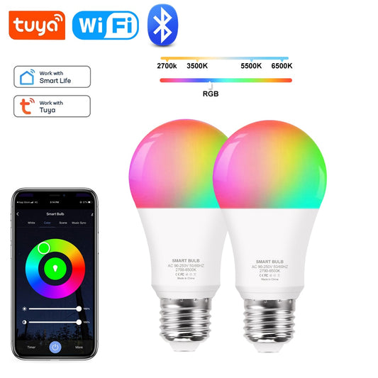 Lumina Smart ™ - Lâmpada Inteligente Led Bluetooth/Wifi
